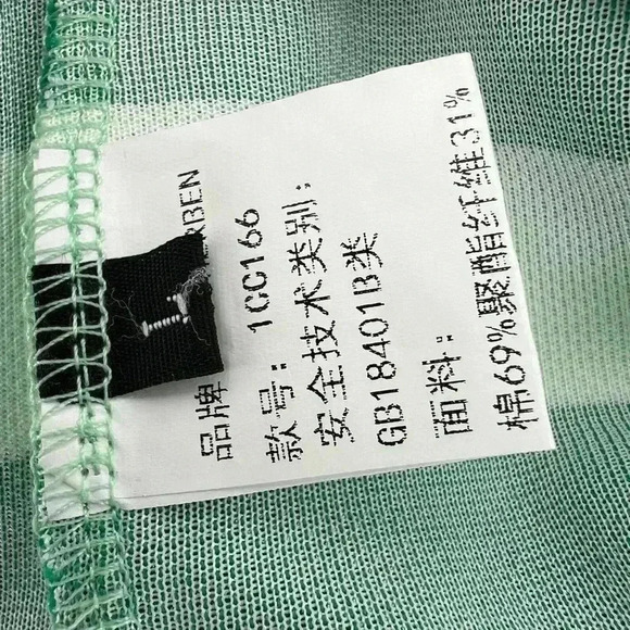 Cocoherben London New with Tags Green Stripes Dress Size Large - Picture 6 of 7